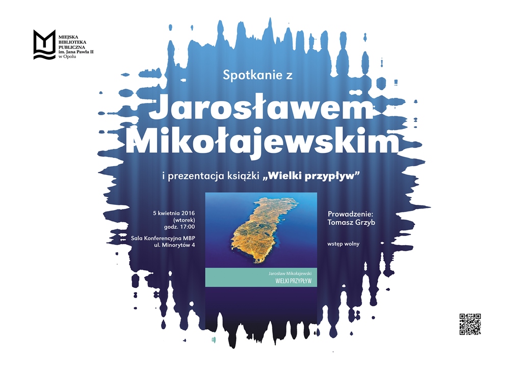 Spotkanie z Jarosławem Mikołajewskim i prezentacja książki „Wielki przypływ”