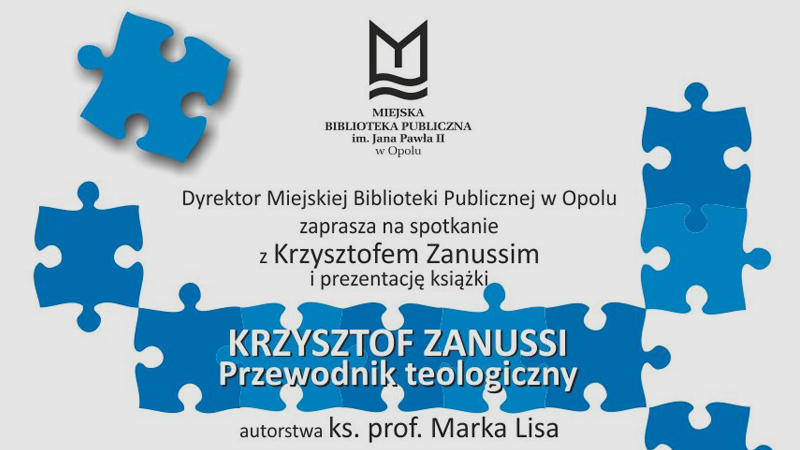 Spotkanie z Krzysztofem Zanussim i prezentacja książki „Krzysztof Zanussi. Przewodnik teologiczny”.