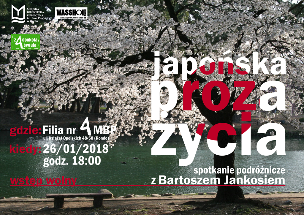 „Japońska proza życia” – spotkanie podróżnicze z Bartoszem Jankosiem