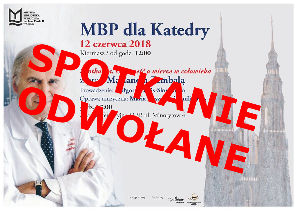 Read more about the article SPOTKANIE ODWOŁANE! MBP dla Katedry