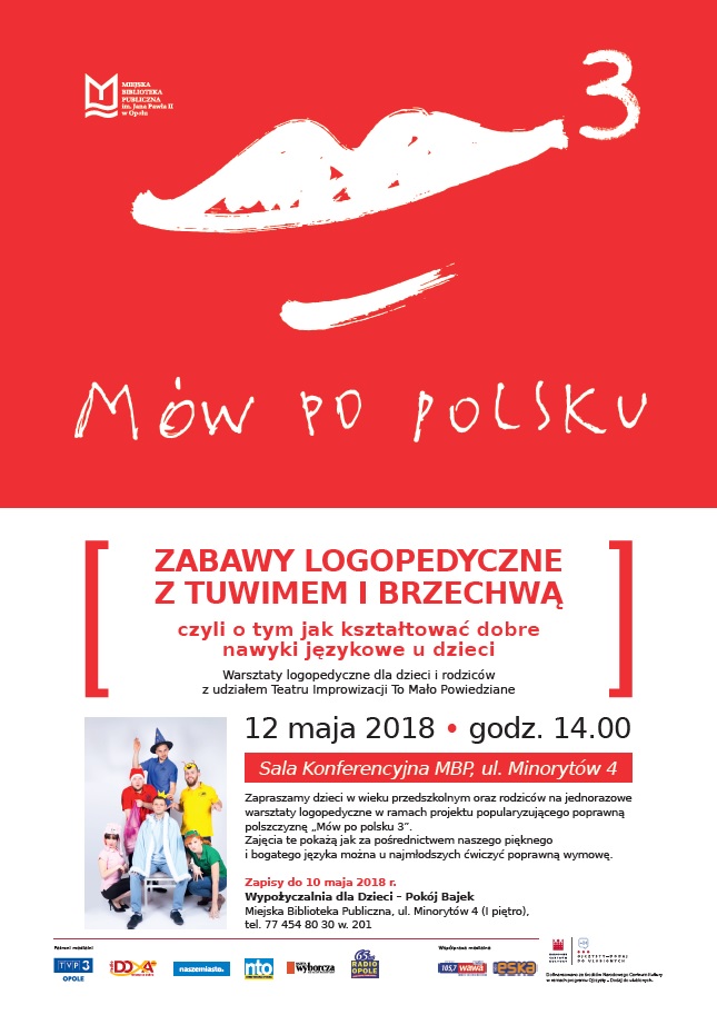 Mów po polsku 3 - warsztaty logopedyczne dla dzieci i rodziców