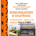 Senior ze smartfonem: komunikatory w smartfonie / szkolenie