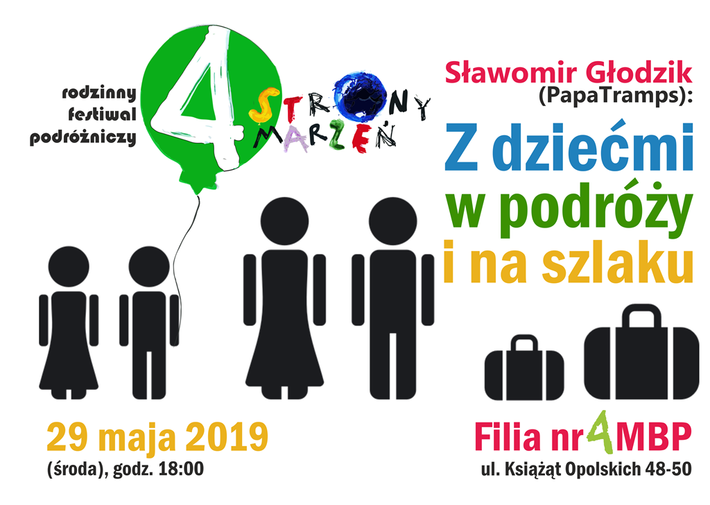 Read more about the article Z dziećmi w podróży i na szlaku – spotkanie autorem bloga podróżniczego Sławomirem Głodzikiem