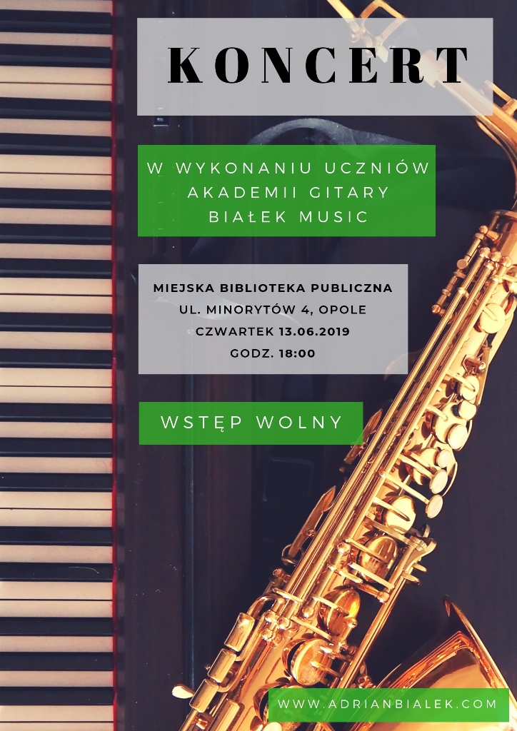 Read more about the article Koncert Uczniów Akademii Gitary Białek Music