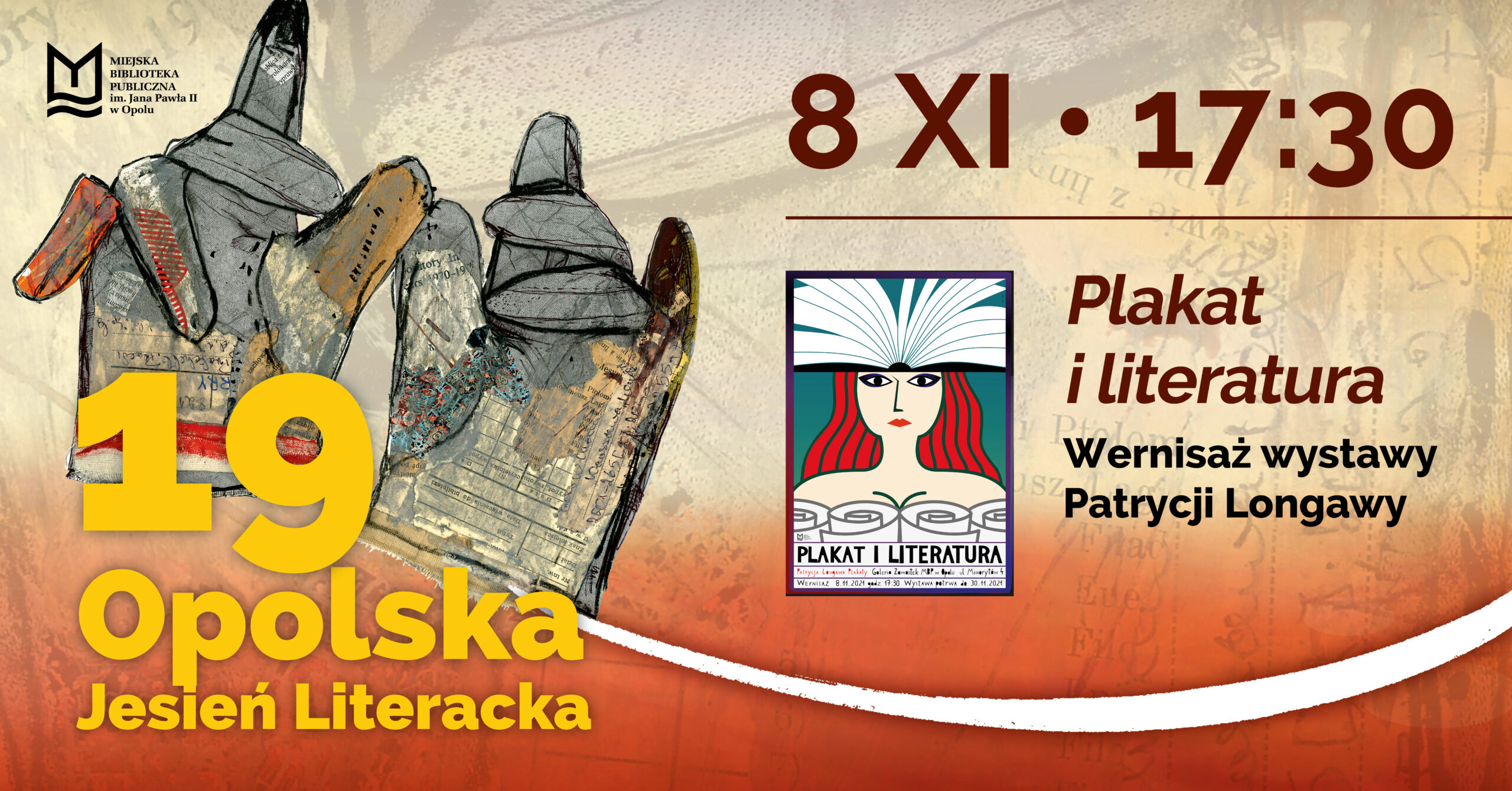 Read more about the article Plakat i literatura – wernisaż wystawy Patrycji Longawy