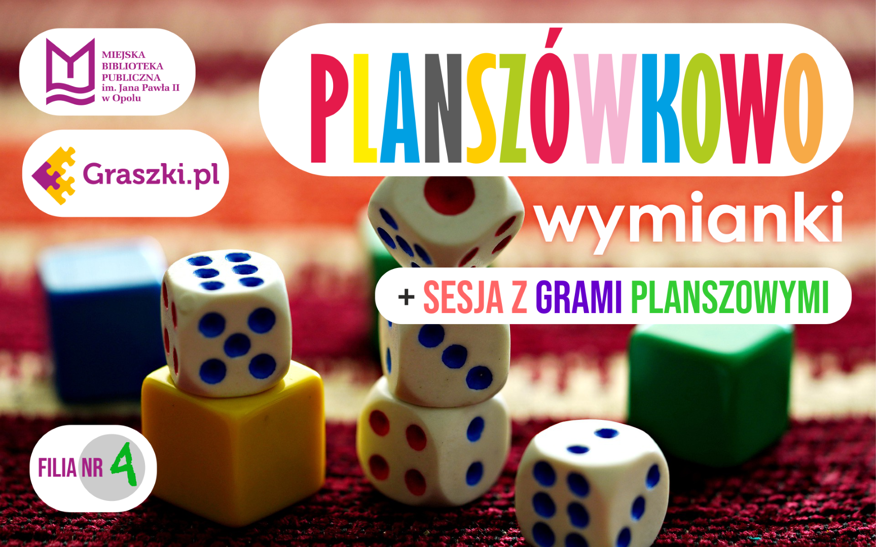 Read more about the article Planszówkowo: wymianki + sesja z grami planszowymi (Graszki.pl)