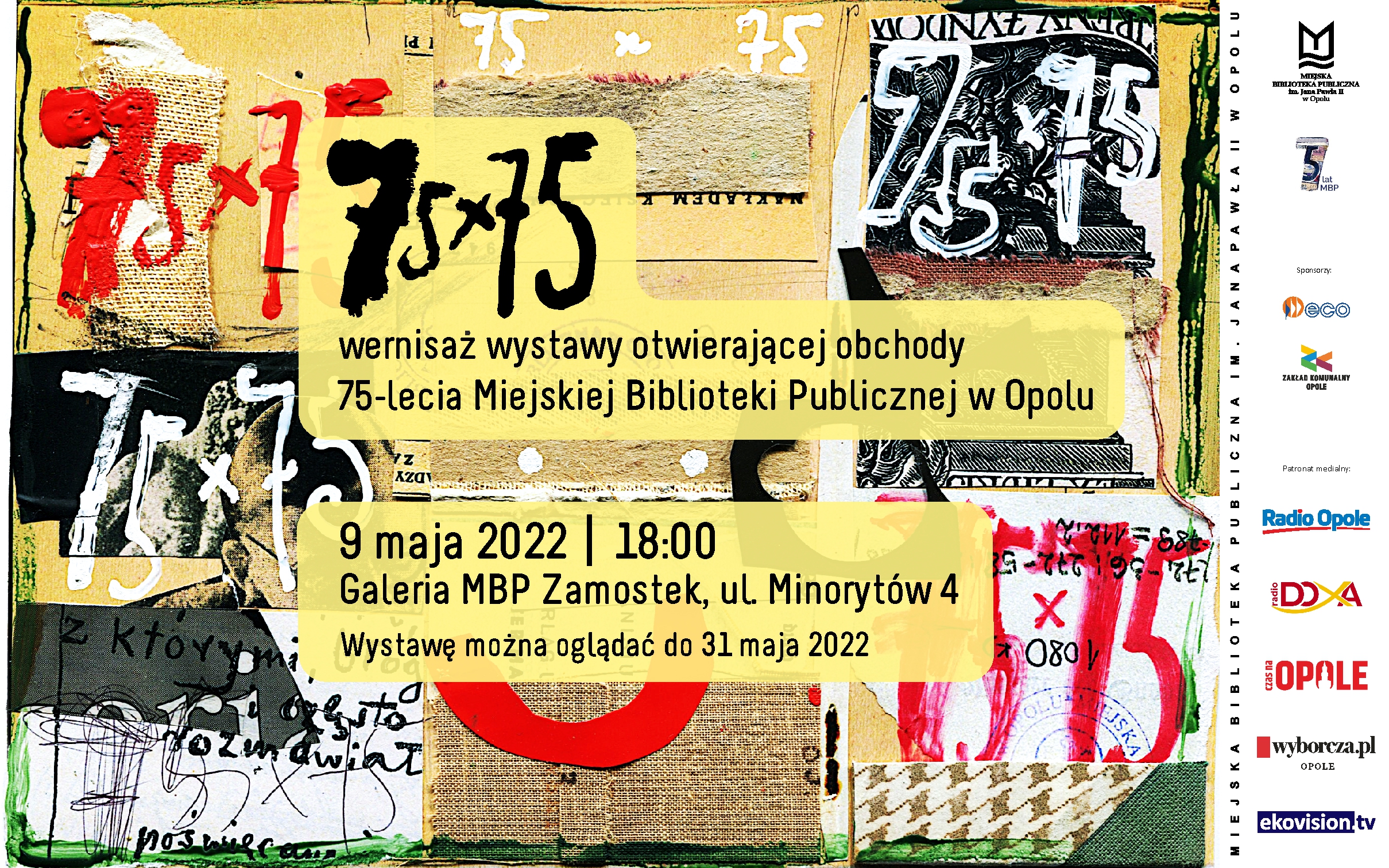 Read more about the article 75×75 – wernisaż wystawy otwierającej obchody 75-lecia Miejskiej Biblioteki Publicznej w Opolu