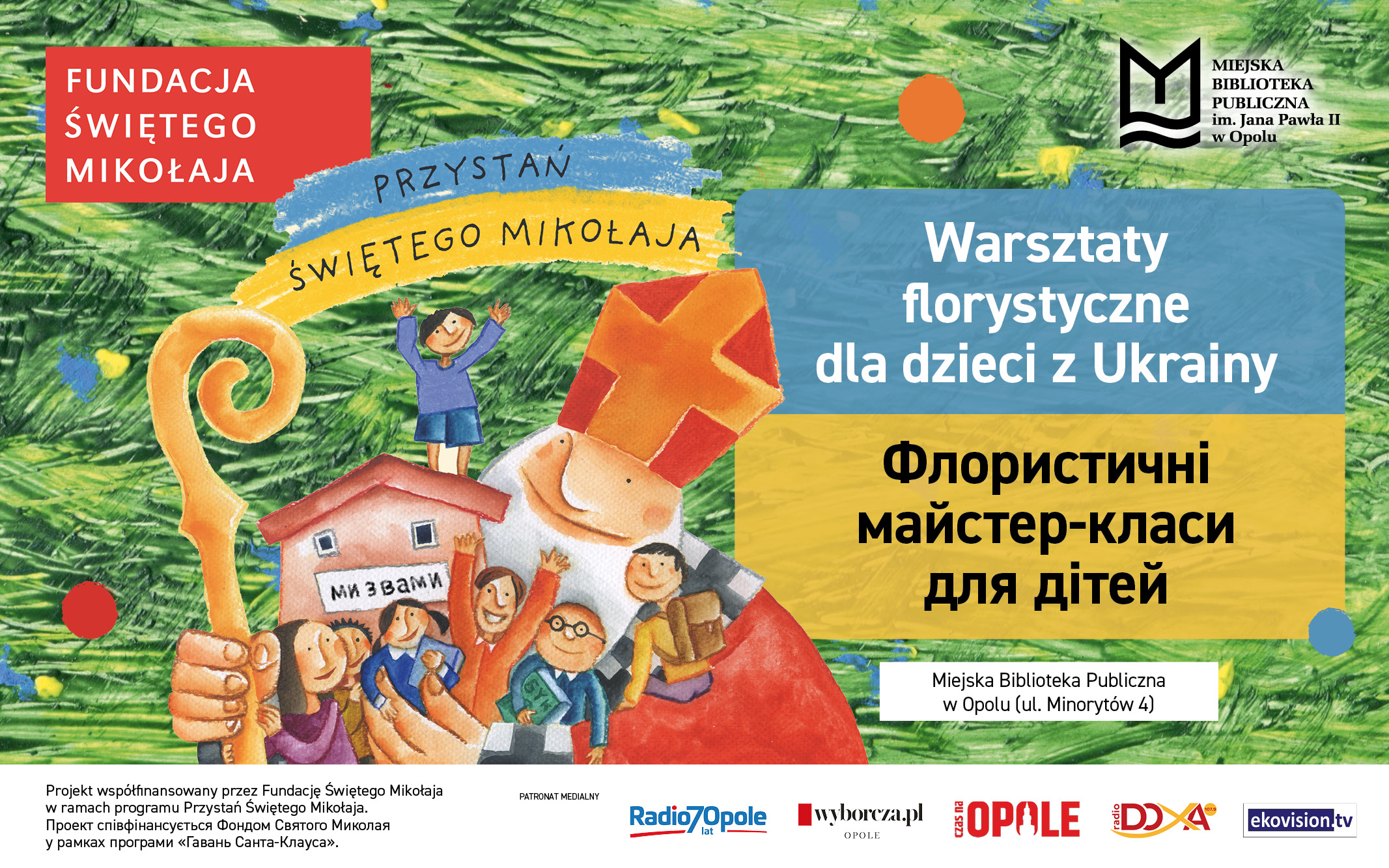 Read more about the article Флористичні майстер-класи для дітей / Warsztaty florystyczne dla dzieci z Ukrainy
