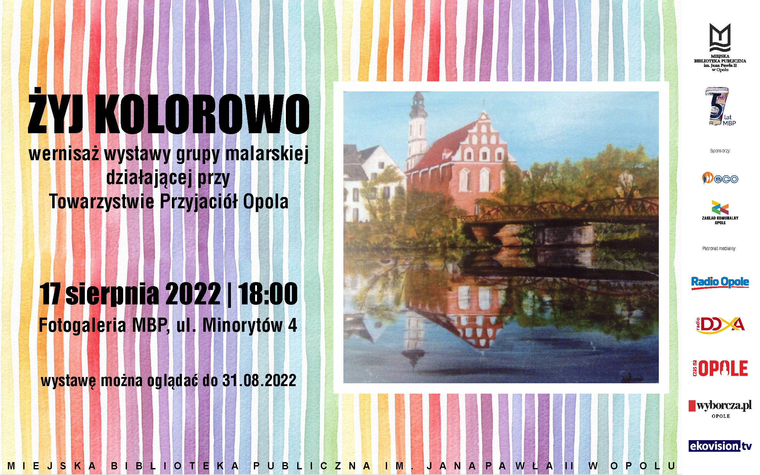 Read more about the article „Żyj kolorowo” – wernisaż wystawy grupy malarskiej działającej przy Towarzystwie Przyjaciół Opola