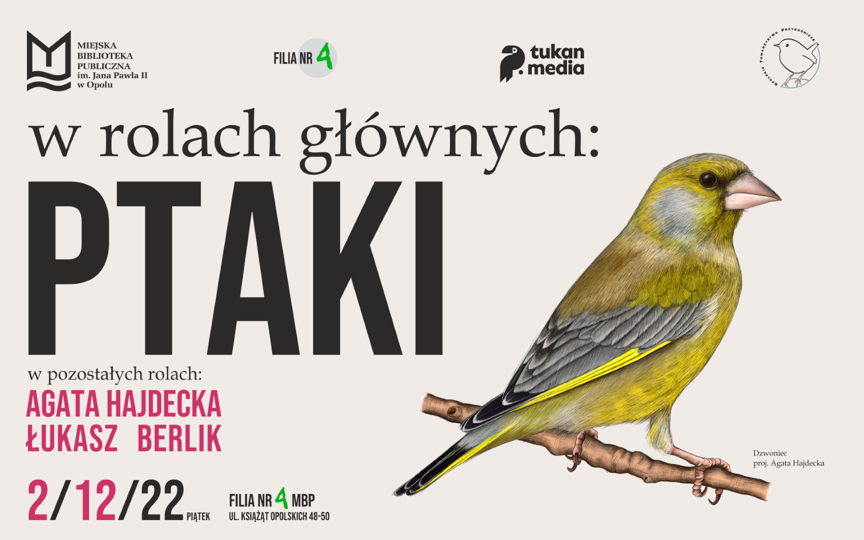 Read more about the article W rolach głównych: PTAKI