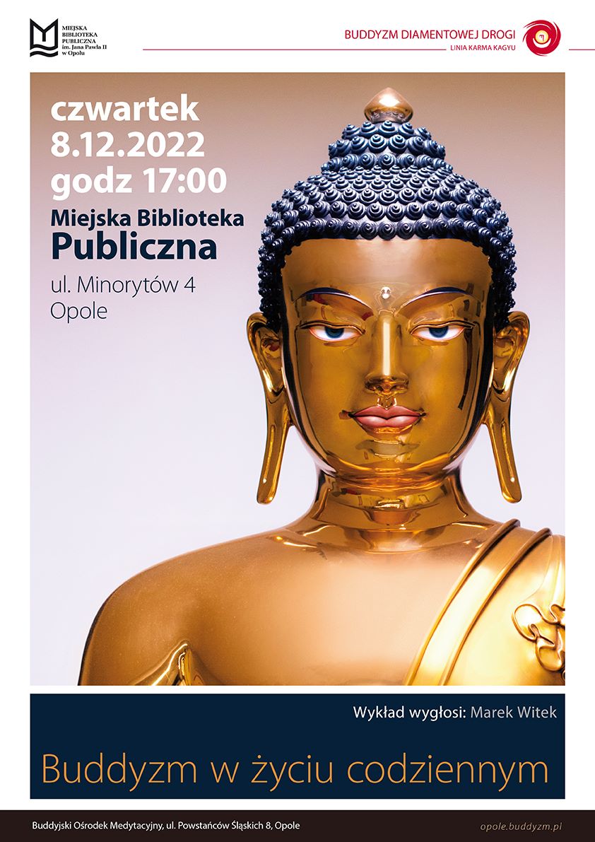 Read more about the article Wykłady buddyjskie: Buddyzm w życiu codziennym