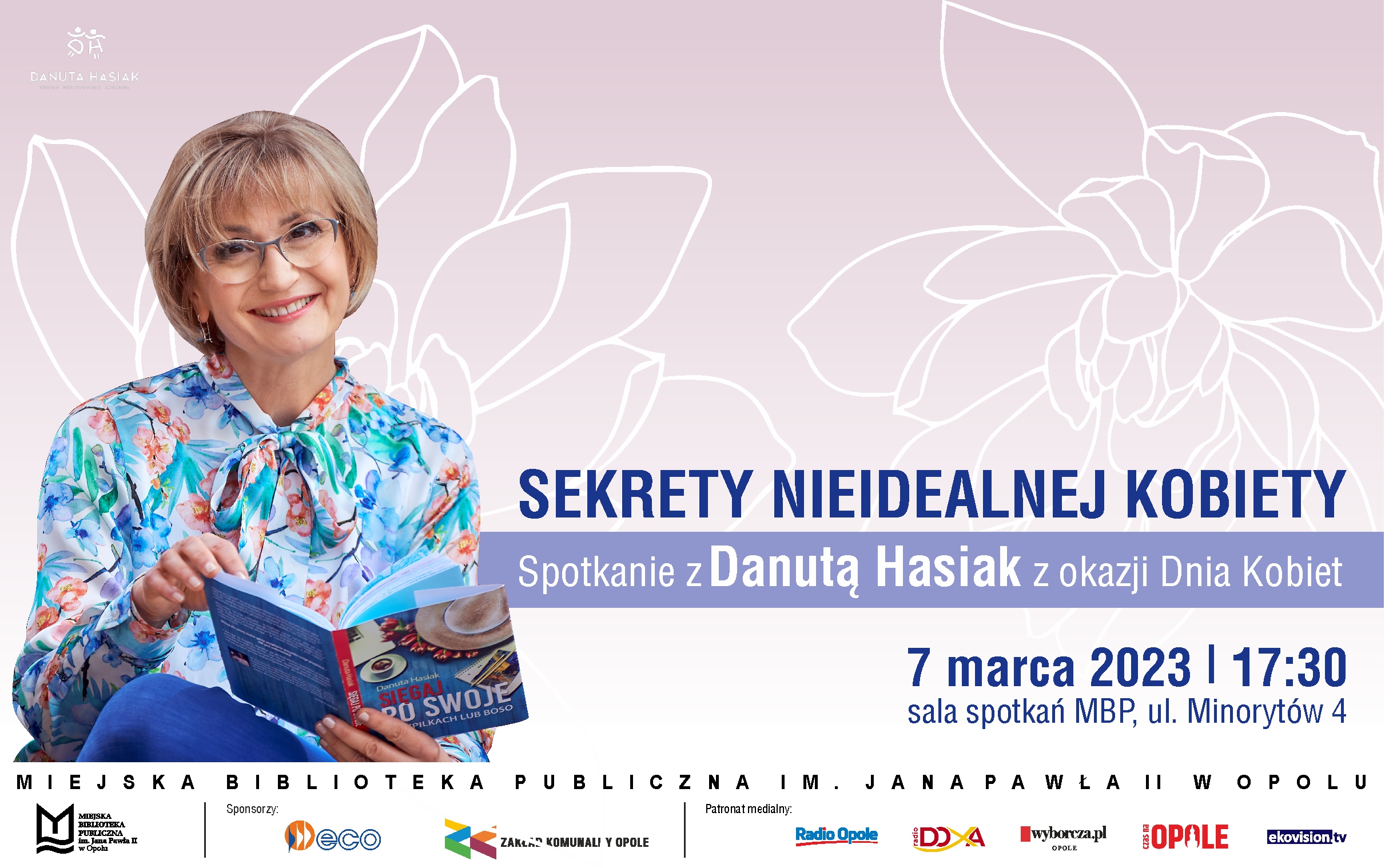 Read more about the article Sekrety nieidealnej kobiety – spotkanie z Danutą Hasiak z okazji Dnia Kobiet