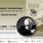 Spotkanie z Jerzym Jarniewiczem, laureatem Nagrody Literackiej Nike 2022