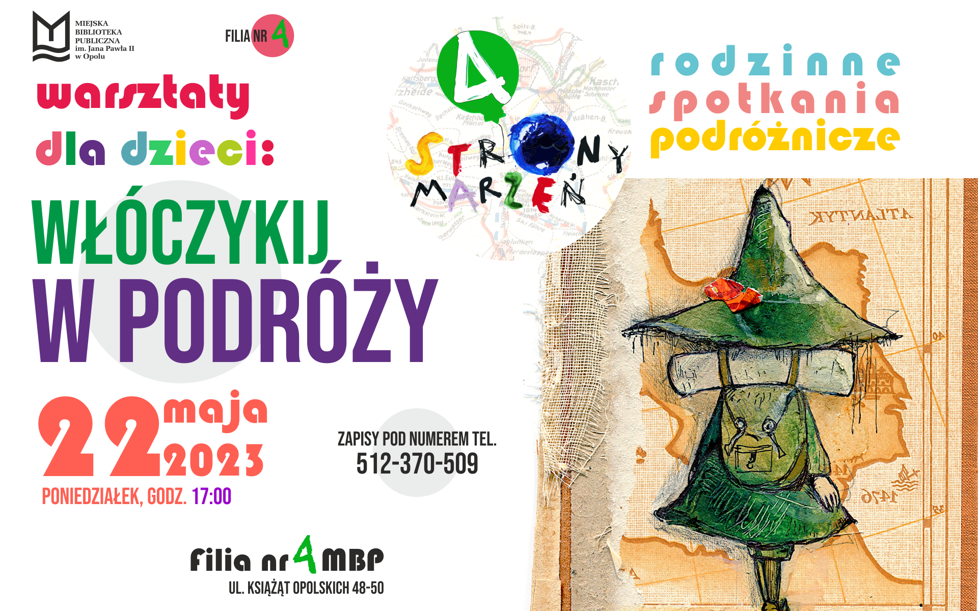 Read more about the article 4 STRONY MARZEŃ: Włóczykij w podróży – warsztaty dla dzieci