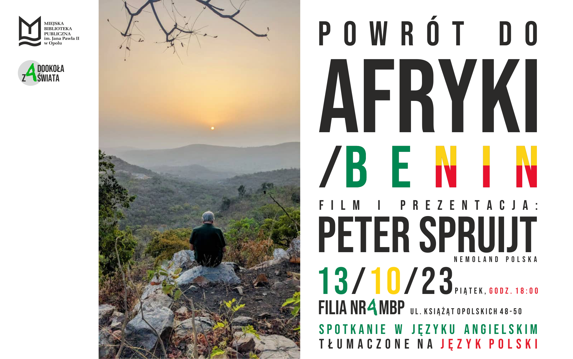 Powrót do Afryki. Benin – spotkanie podróżnicze z Peterem Spruijtem
