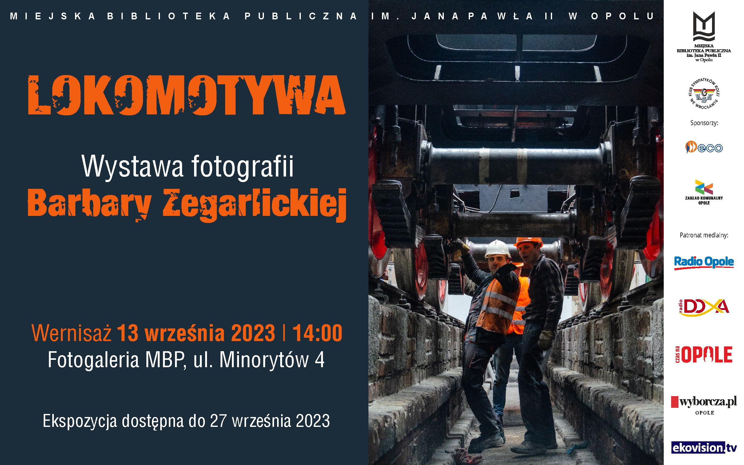 Read more about the article Lokomotywa – wystawa fotografii Barbary Zegarlickiej