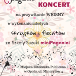 Koncert młodych skrzypków i flecistów ze Szkoły Suzuki miniPaganini