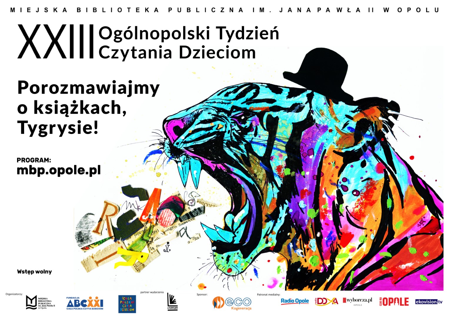 Read more about the article XXIII Ogólnopolski Tydzień Czytania Dzieciom – Porozmawiajmy o książkach, Tygrysie!