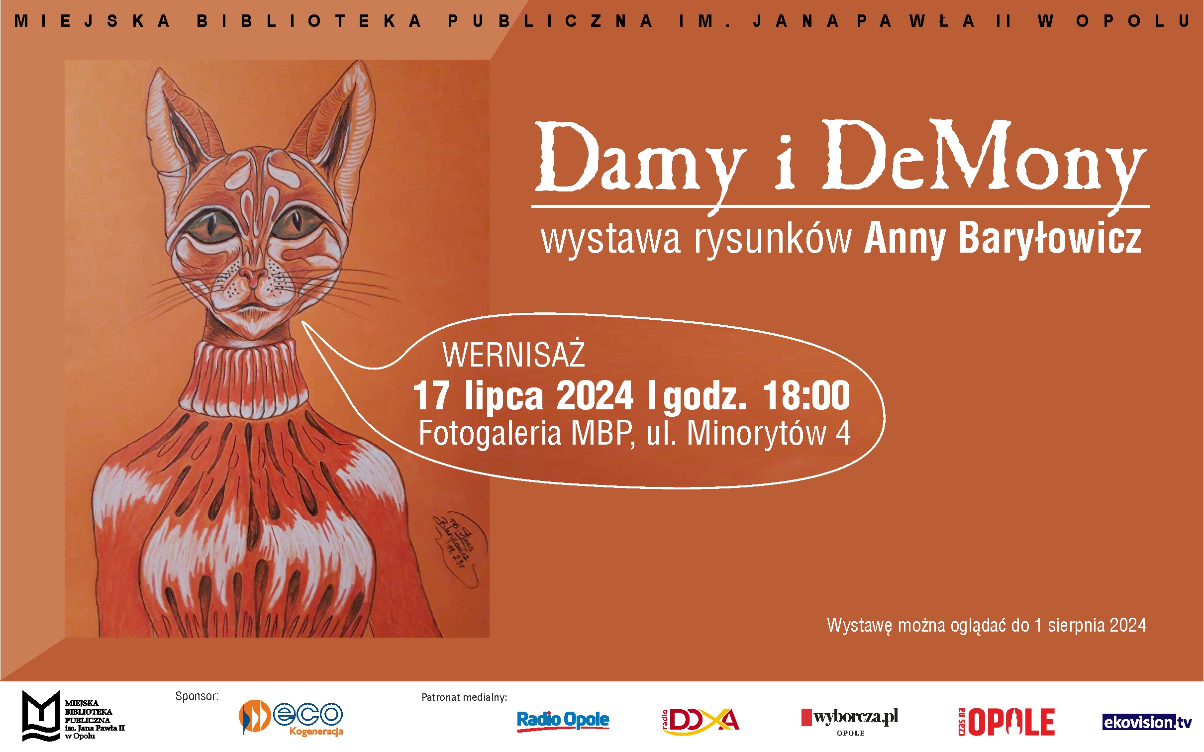 Read more about the article Damy i DeMony – wystawa rysunków Anny Baryłowicz