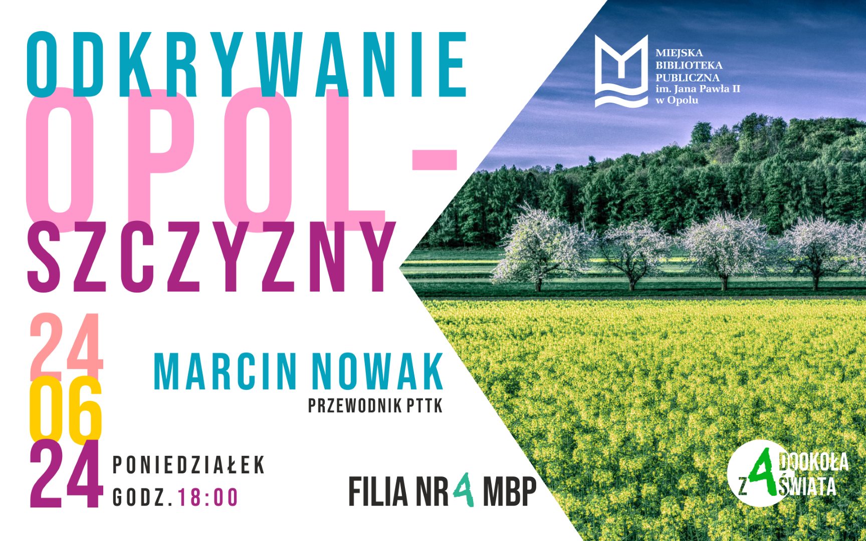 Read more about the article Odkrywanie Opolszczyzny – spotkanie z przewodnikiem PTTK Marcinem Nowakiem
